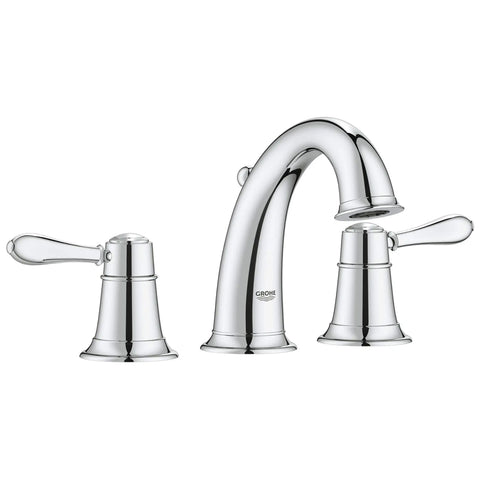 8-inch Widespread 2-Handle S-Size Bathroom Faucet 1.2 GPM - GROHE StarLight Chrome
