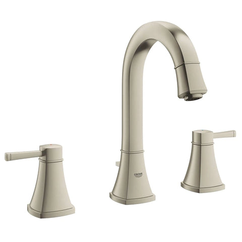 2Hdl Basin 3-Hole High Spout Us - Brushed Nickel InfinityFinish