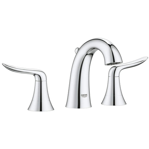 8-inch Widespread 2-Handle S-Size Bathroom Faucet 1.2 GPM - GROHE StarLight Chrome