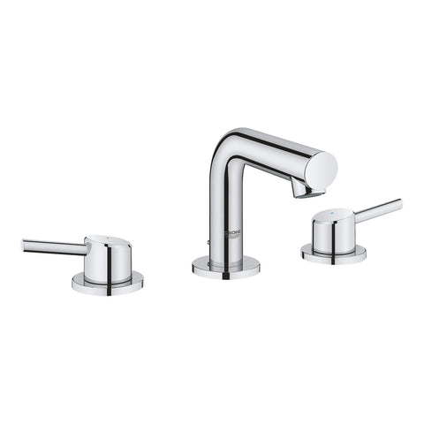 8-inch Widespread 2-Handle S-Size Bathroom Faucet, 1.2 GPM (4.5 L/min) - GROHE StarLight Chrome
