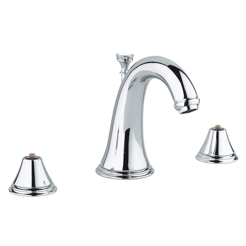 8 in. Widespread 2-Handle Mid Arc Bathroom Faucet - 1.5 GPM - GROHE StarLight Chrome