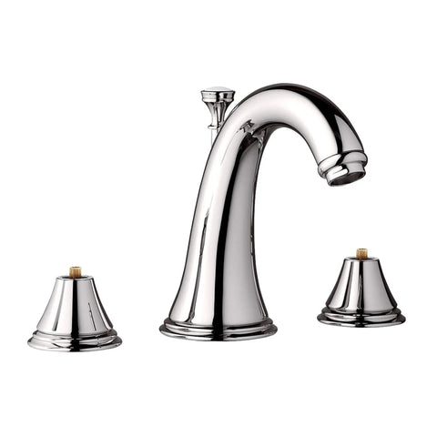 8 in. Widespread 2-Handle Mid Arc Bathroom Faucet - 1.5 GPM - Polished Nickel InfinityFinish