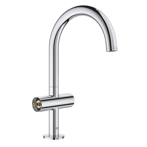 Single Hole Two-Handle L-Size Bathroom Faucet 1.2 GPM - GROHE StarLight Chrome
