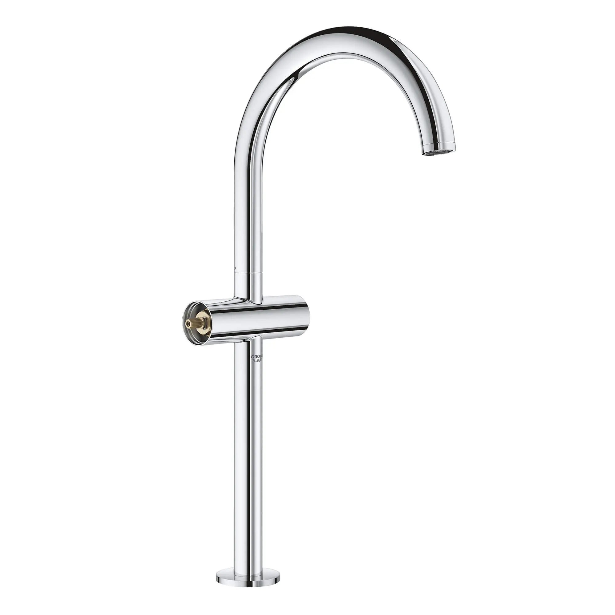 Single Hole Two-Handle Deck Mount Vessel Sink Faucet 1.2 GPM // GROHE STARLIGHT CHROME // 13329_21046003-atrio-single-hole-bathroom-faucet-xl-size-starlight-chrome-3_0_CDNwebp.webp