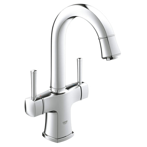 2-Handle Single-Hole High Arc Bathroom Faucet - GROHE StarLight Chrome