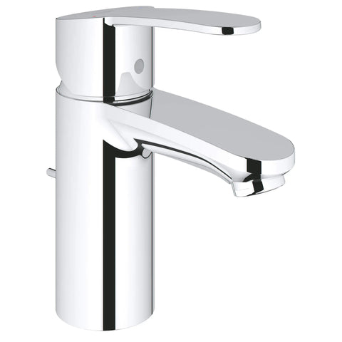 Eurostyle Cosmopolitan S-Size Single-Handle Single-Hole Bathroom Faucet - 1.5 GPM - GROHE StarLight Chrome