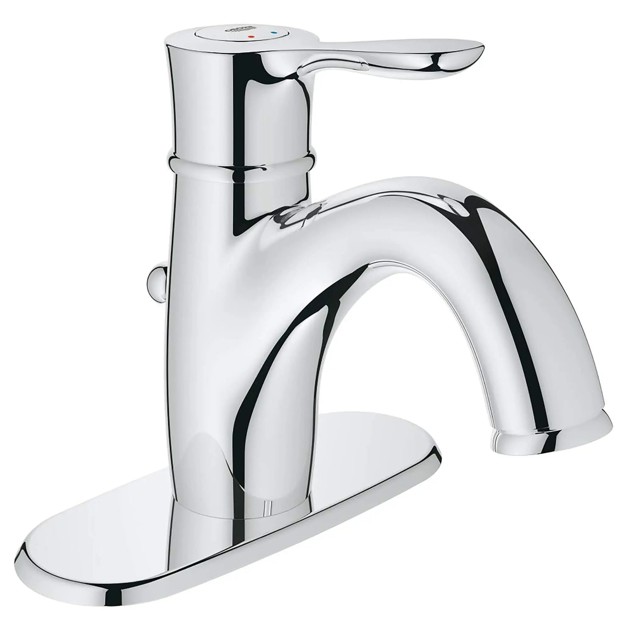 Centerset Single-Handle Single-Hole Bathroom Faucet With Escutcheon - 1.5 GPM // GROHE STARLIGHT CHROME // 13430_23306000-Parkfield-Single-Handle_Bathroom_Faucet_0_CDNwebp.webp