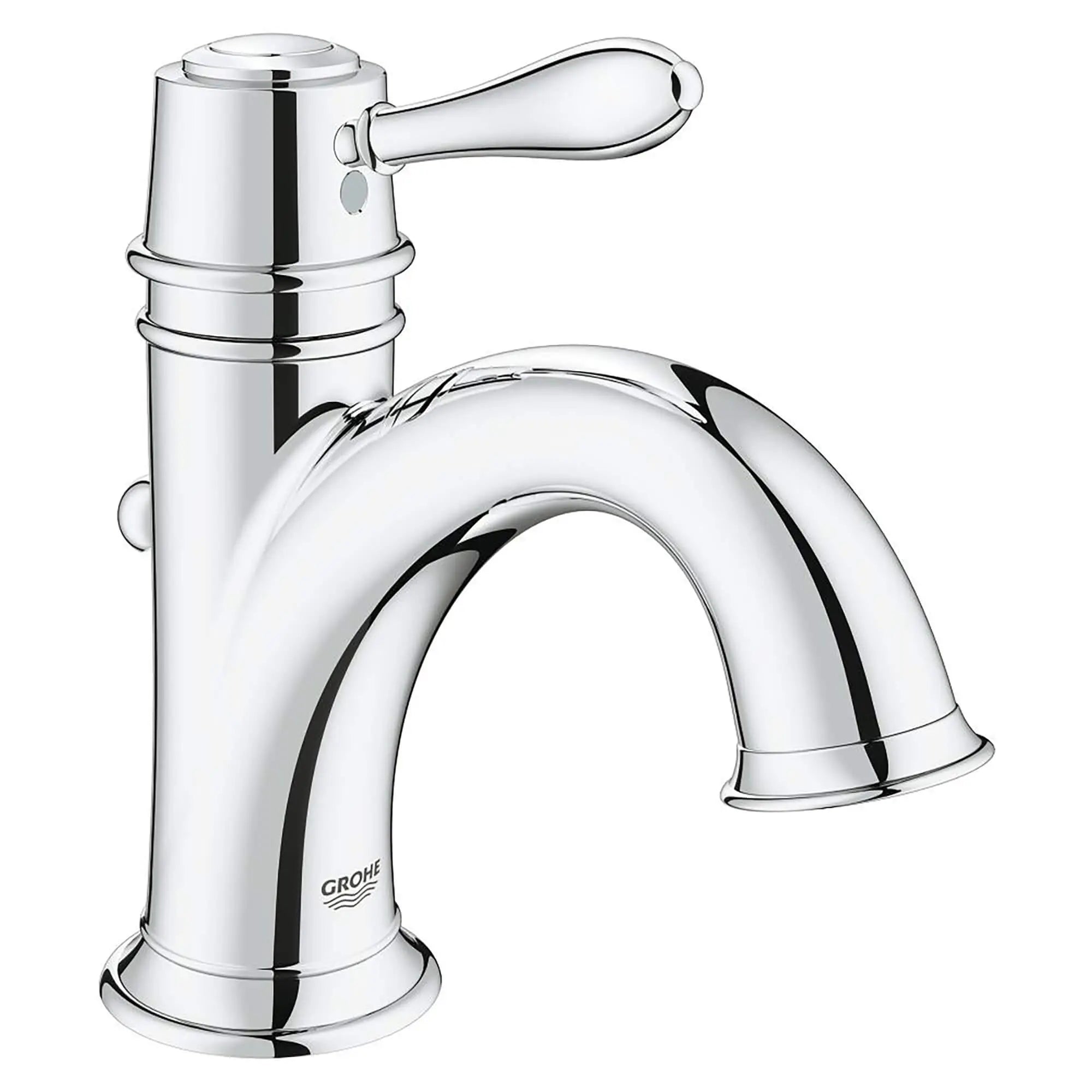 Single Hole Single-Handle S-Size Bathroom Faucet 1.2 GPM // GROHE STARLIGHT CHROME // 13454_23399000-Fairborn-Single-Handle_Bathroom_Faucet_0_CDNwebp.webp