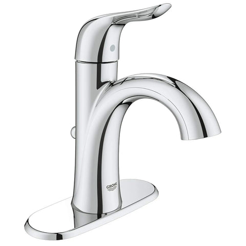 4-inch Centerset Single-Handle Bathroom Faucet 1.2 GPM - GROHE StarLight Chrome
