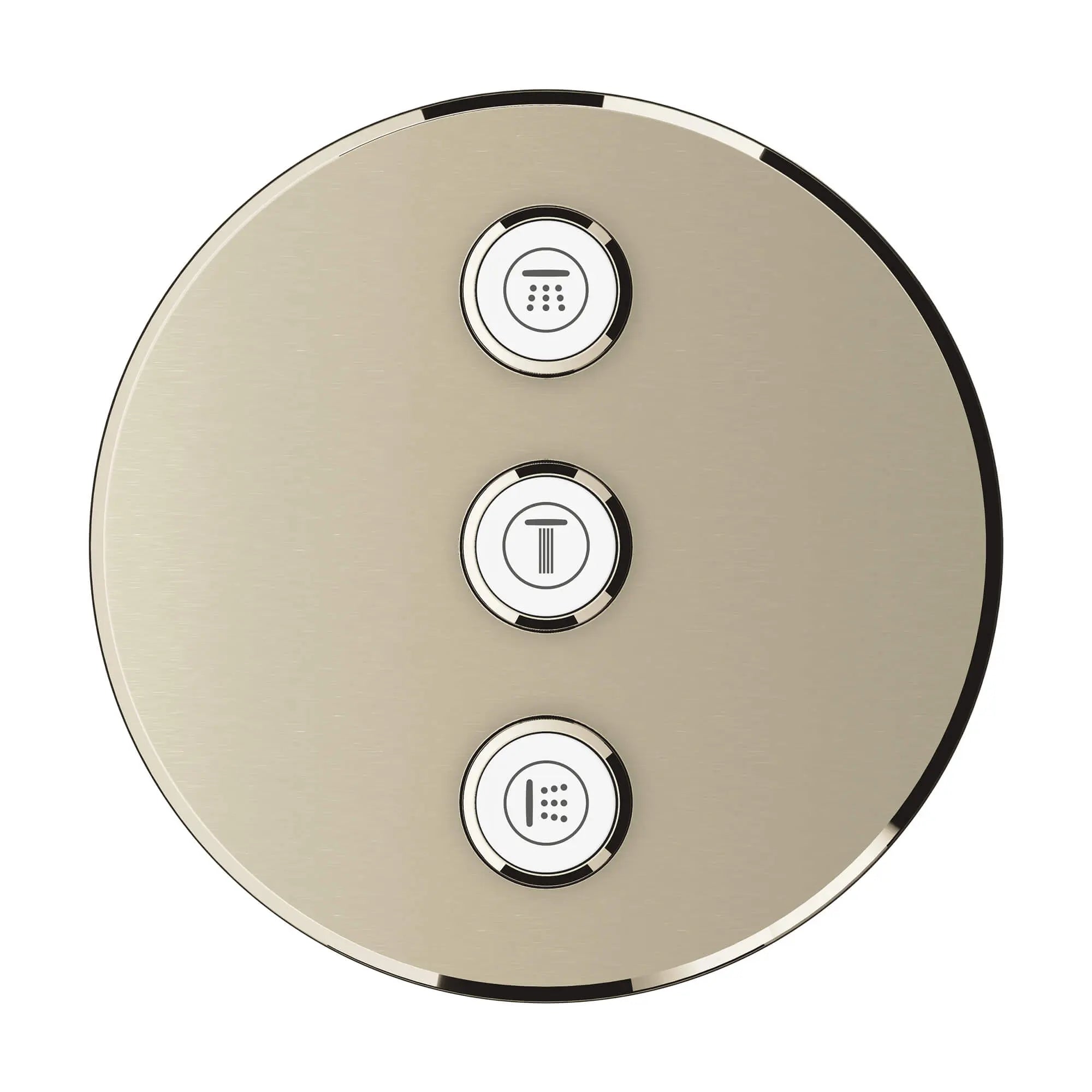 Triple Volume Control Trim // BRUSHED NICKEL INFINITYFINISH // 1347_29122en0-triple-volume-control-trim-enviro-1_0_CDNwebp.webp