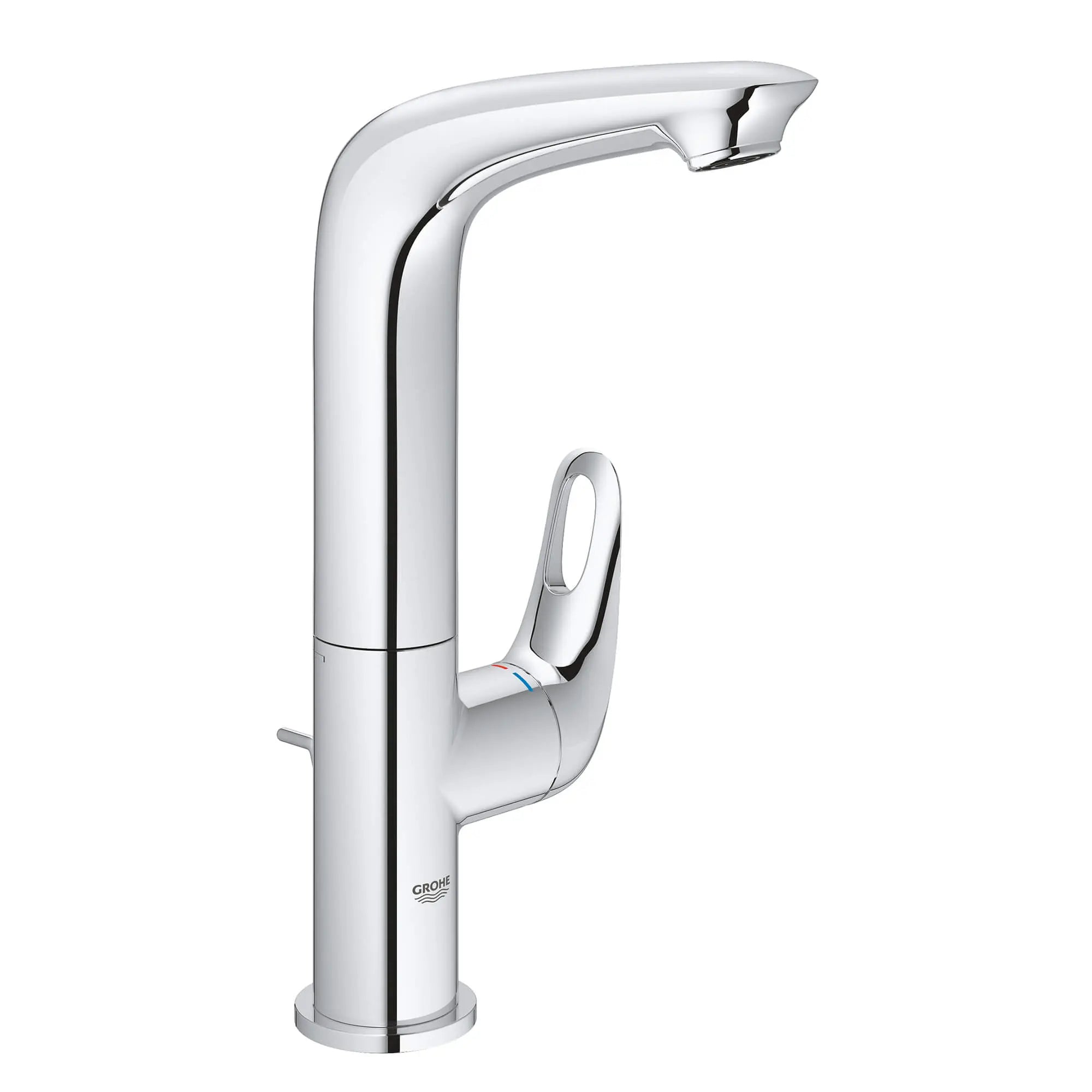 Single Hole Single-Handle L-Size Bathroom Faucet 1.2 GPM // GROHE STARLIGHT CHROME // 13510_23579003-eurostyle-single-handle-bathroom-faucet-l-size-starlight-chrome_0_CDNwebp.webp