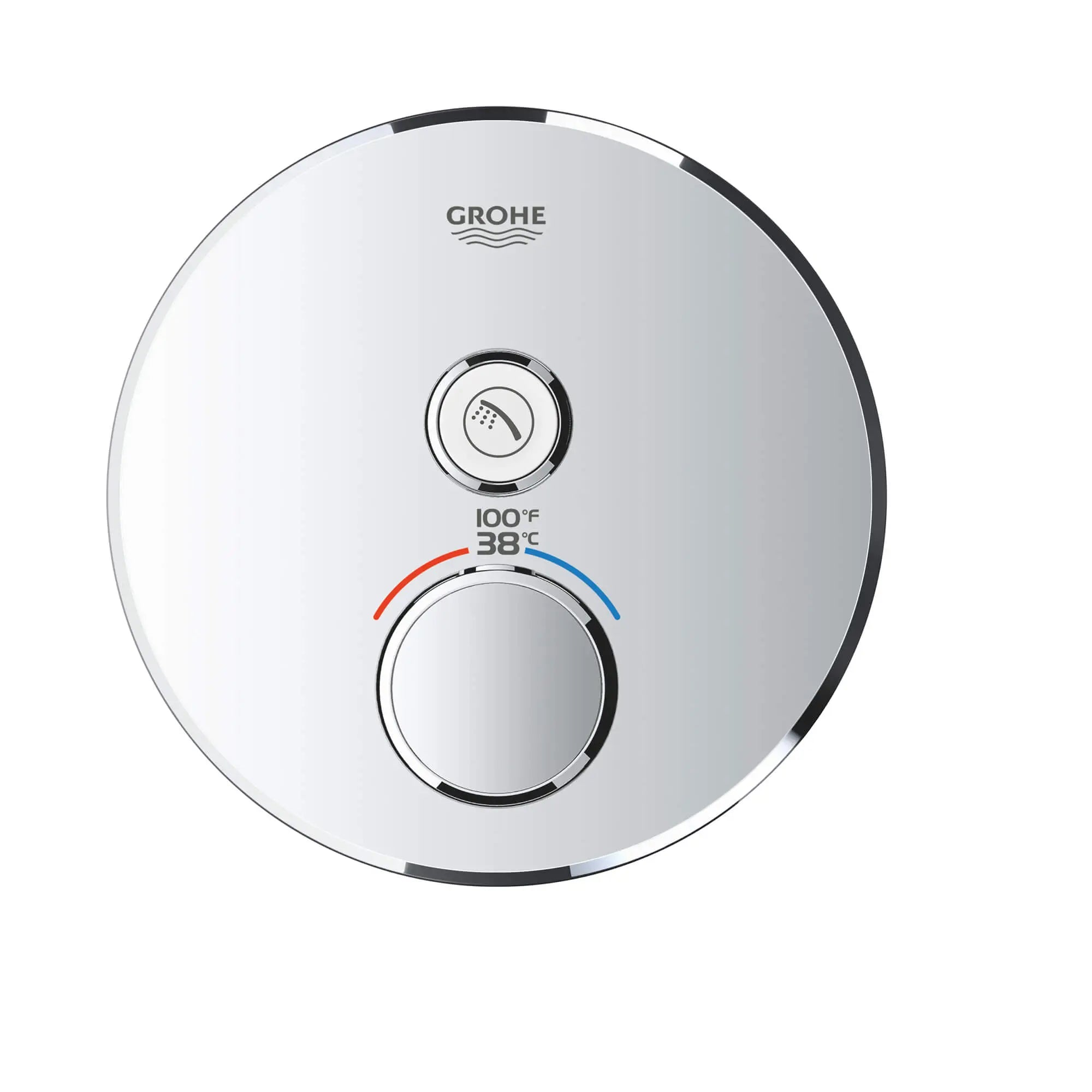 Single Function Thermostatic Valve Trim // GROHE STARLIGHT CHROME // 1353_29136000-single-function-thermostatic-trim-with-control-module-enviro-1_0_CDNwebp.webp
