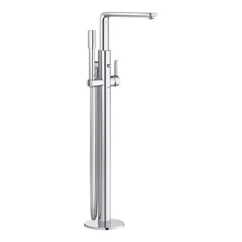 Single-Handle Freestanding Tub Faucet with 1.75 GPM (6.6 L/min) Hand Shower - GROHE StarLight Chrome