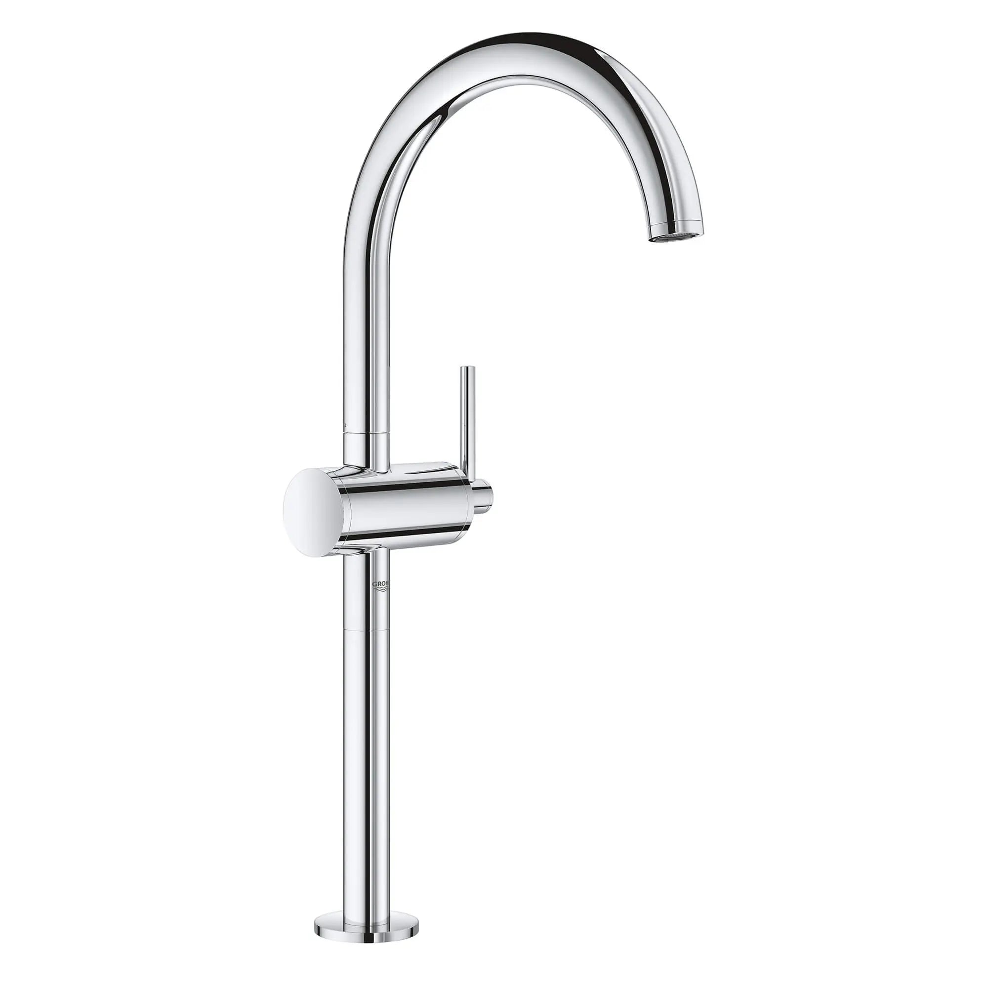 Single Hole Single-Handle Deck Mount Vessel Sink Faucet 1.2 GPM // GROHE STARLIGHT CHROME // 13553_23834003-atrio-single-handle-bathroom-faucet-xl-size-starlight-chrome_0_CDNwebp.webp