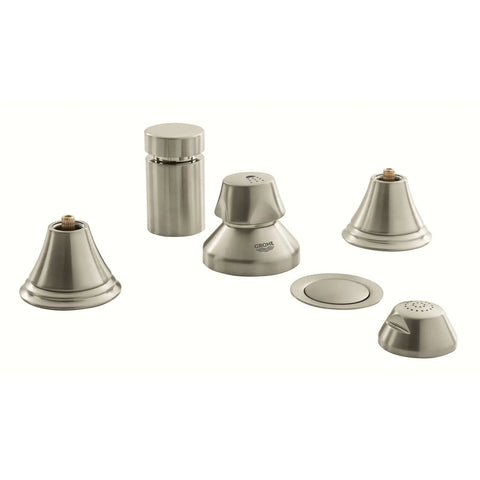 2-Handle Wideset Bidet Faucet - Brushed Nickel InfinityFinish