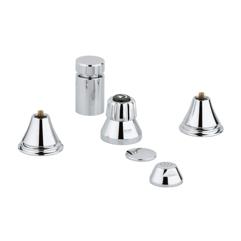 2-Handle Wideset Bidet Faucet - GROHE StarLight Chrome