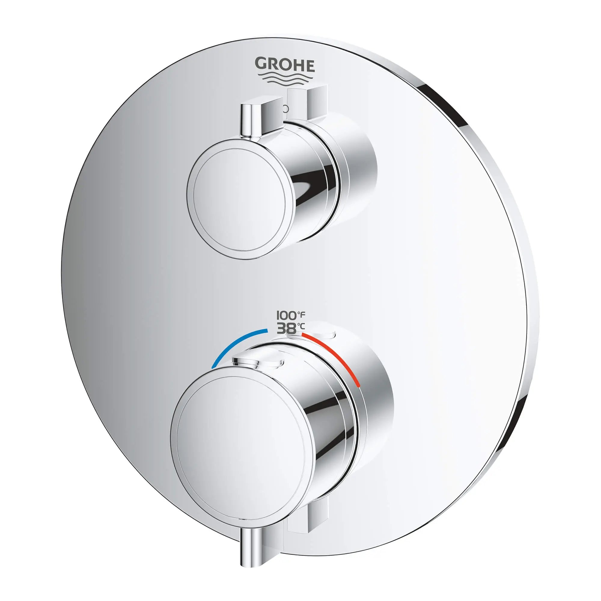 Single Function 2-Handle Thermostatic Valve Trim // GROHE STARLIGHT CHROME // 13599_24107000-grohtherm-single-function-2-handle-thermostatic-trim-starlight-chrome-2_0_CDNwebp.webp