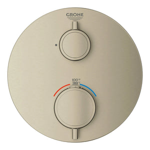 [24107EN0] Single Function 2-Handle Thermostatic Valve Trim - GROHE StarLight Chrome