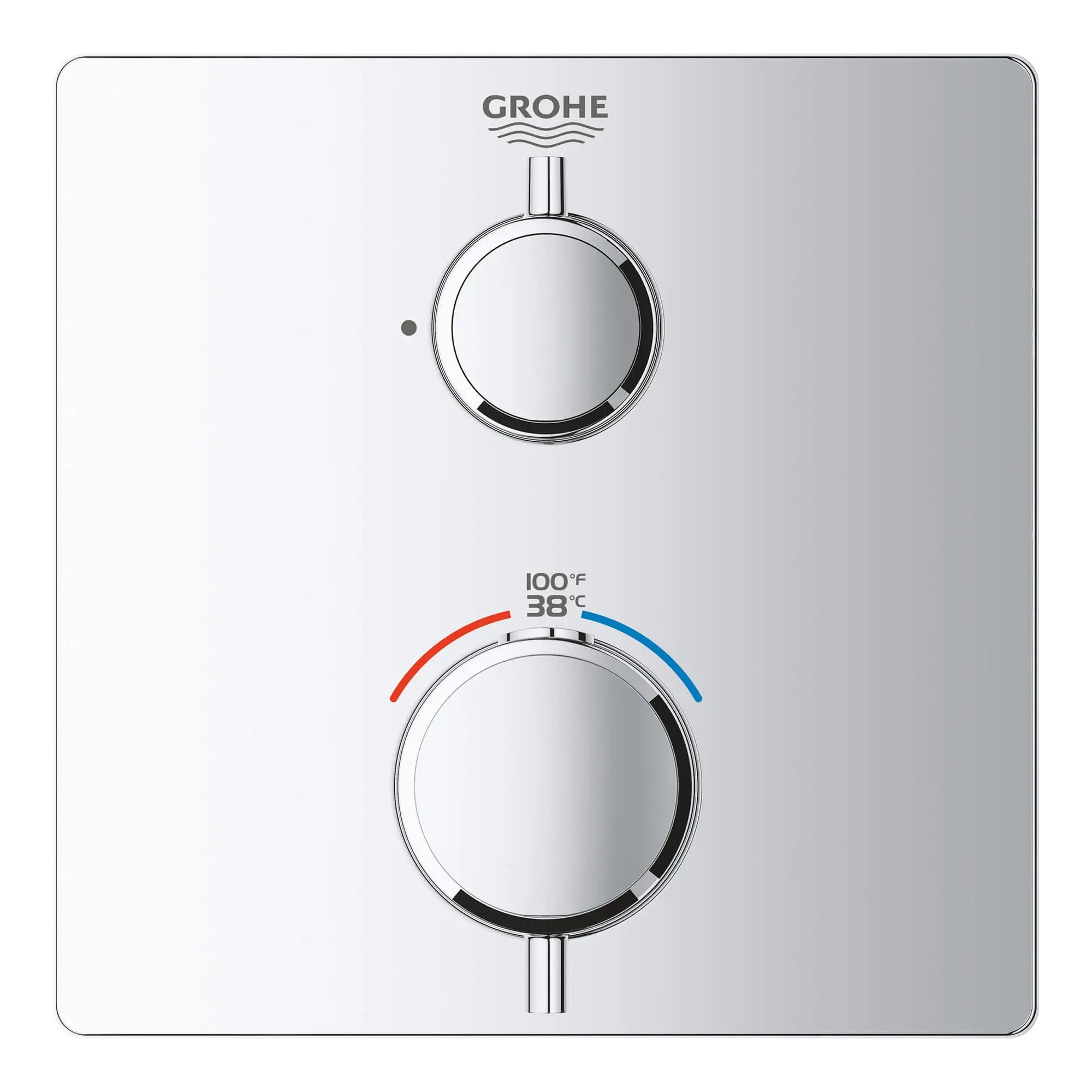 Single Function 2-Handle Thermostatic Valve Trim // GROHE STARLIGHT CHROME // 13612_24110000-grohtherm-single-function-2-handle-thermostatic-trim-starlight-chrome-3_0_CDNwebp.webp