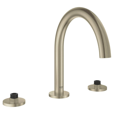 3-Hole 2-Handle Deck Mount Roman Tub Faucet - Brushed Nickel InfinityFinish