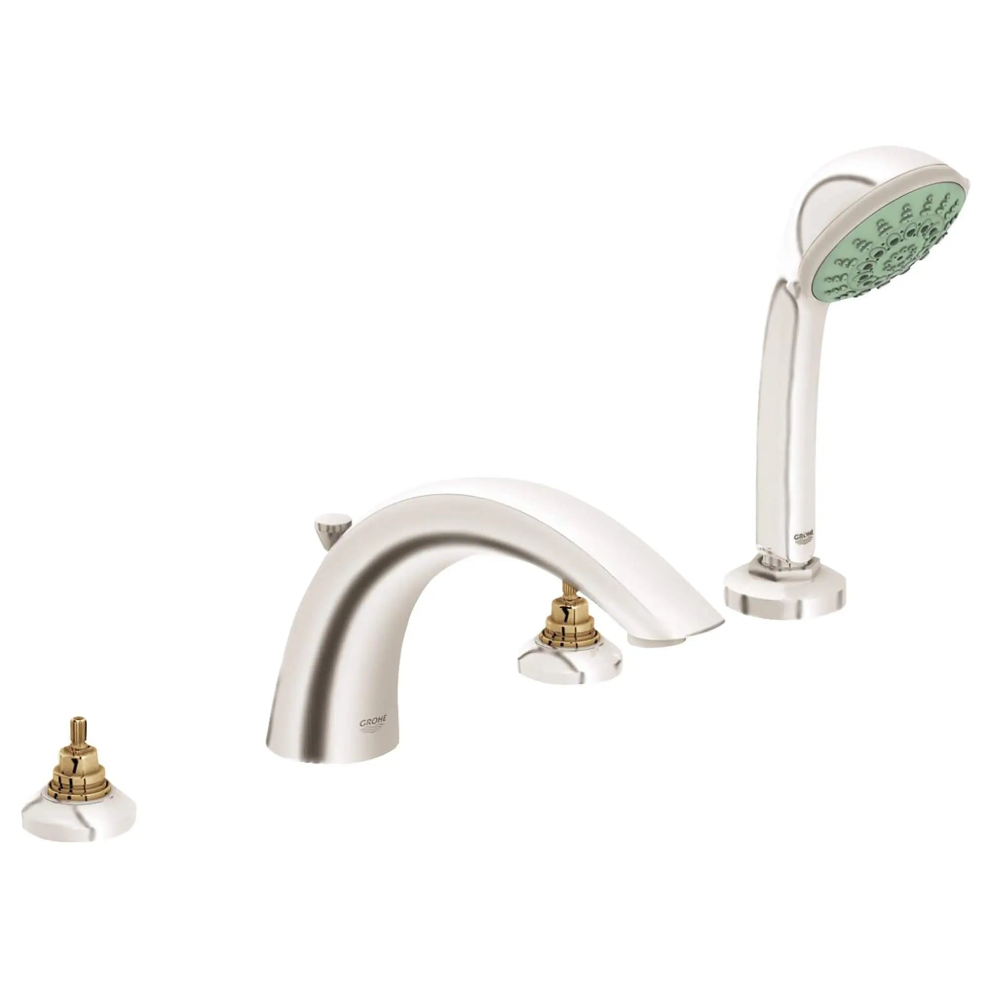 4-Hole 2-Handle Deck Mount Roman Tub Faucet with 2.5 GPM Hand Shower // BRUSHED NICKEL INFINITYFINISH // 13698_25072EN0-Arden-Four-Hole_Roman_Bathtub_Faucet_with_Handshower_0_CDNwebp.webp