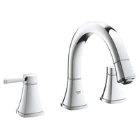 [25154000] 3-Hole 2-Handle Deck Mount Roman Tub Faucet - GROHE StarLight Chrome