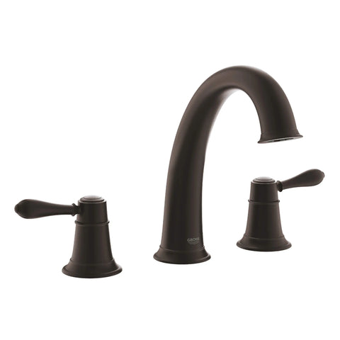 3-Hole 2-Handle Deck Mount Roman Tub Faucet - Antique Bronze