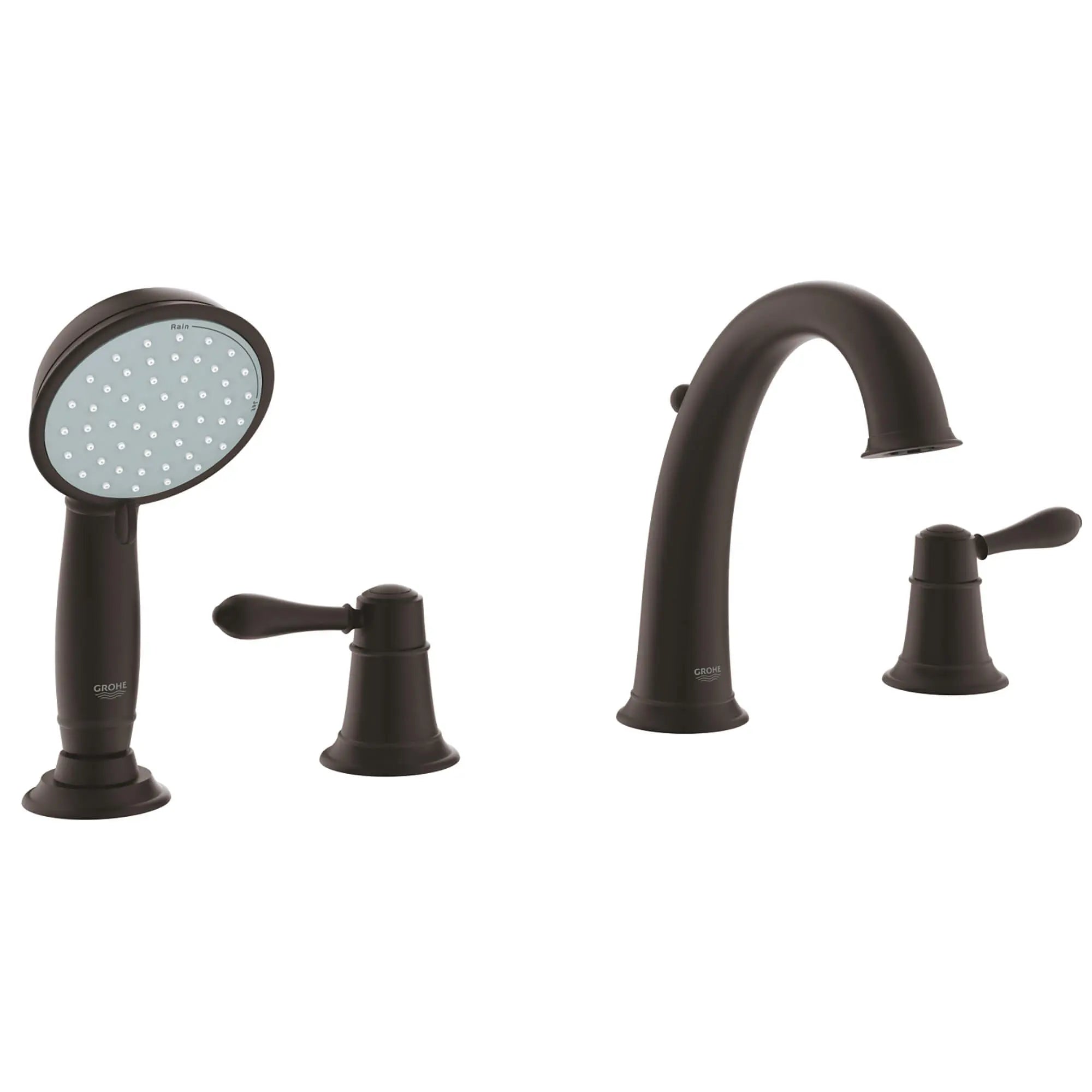 4-Hole 2-Handle Deck Mount Roman Tub Faucet with 2.0 GPM Hand Shower // ANTIQUE BRONZE // 13738_25162ZC0-Fairborn-Four-Hole_Roman_Bathtub_Faucet_with_Handshower_0_CDNwebp.webp