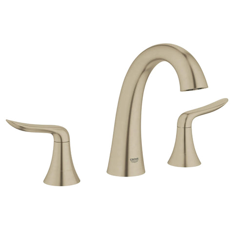 3-Hole 2-Handle Deck Mount Roman Tub Faucet - Brushed Nickel InfinityFinish