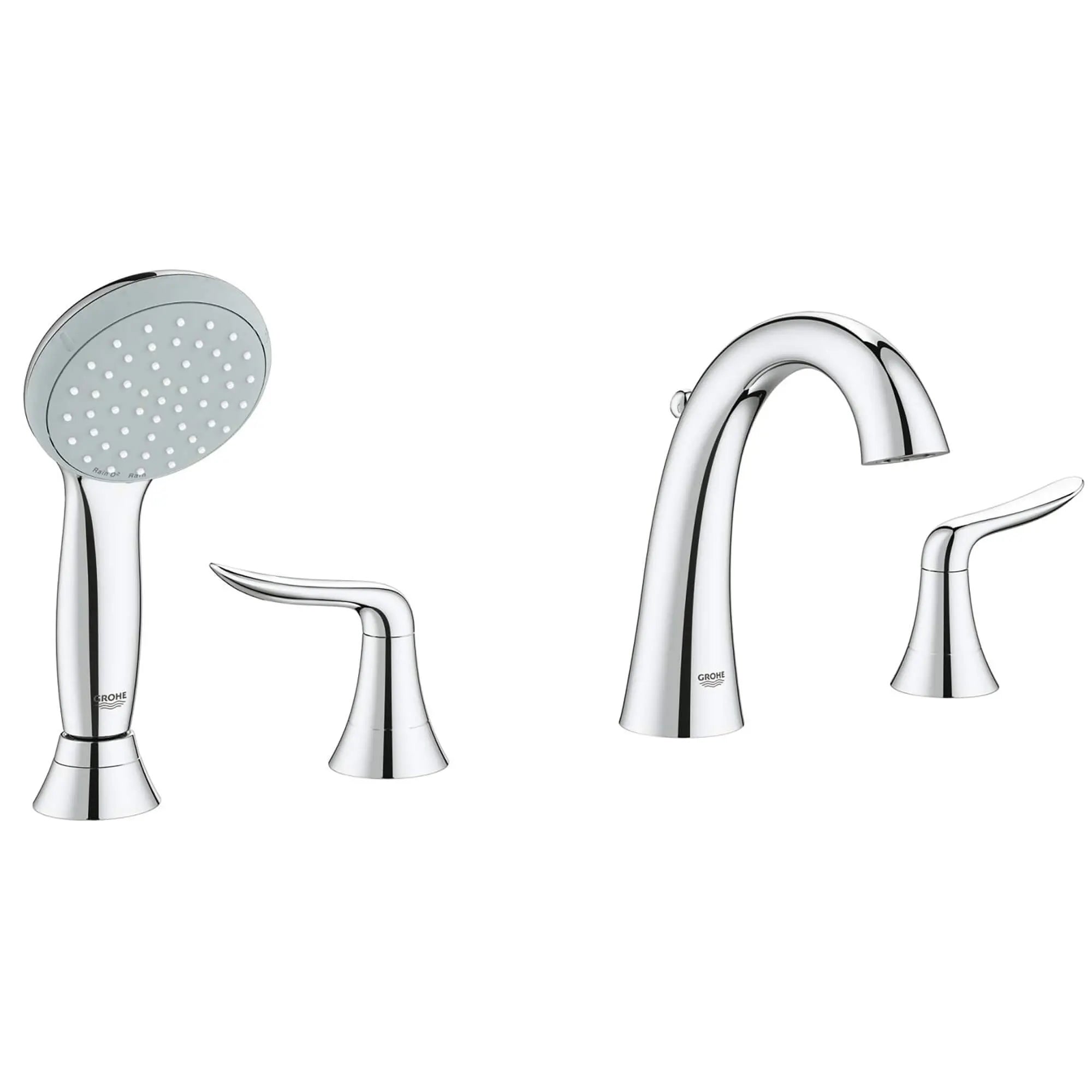 Agira 2HDL BATH 4-H US // GROHE STARLIGHT CHROME // 13744_25164000-Agira-Four-Hole_Roman_Bathtub_Faucet_with_Handshower_0_CDNwebp.webp