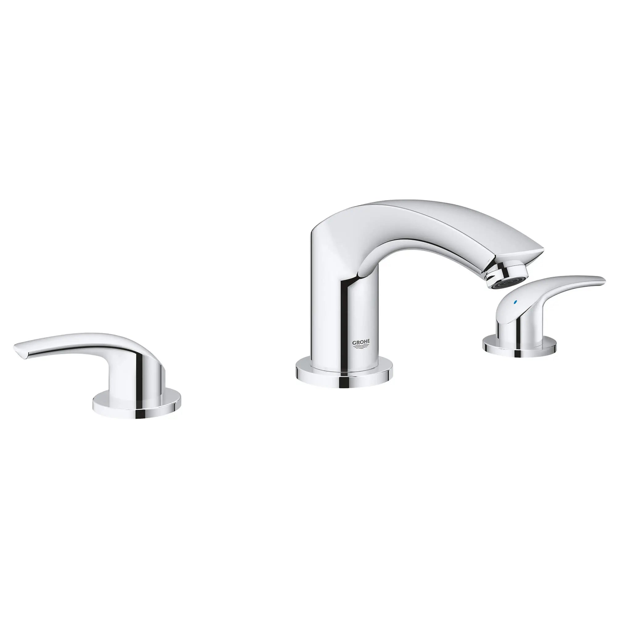3-Hole 2-Handle Deck Mount Roman Tub Faucet // GROHE STARLIGHT CHROME // 13753_25168002-eurosmart-roman-bathtub-faucet-starlight-chrome_0_CDNwebp.webp