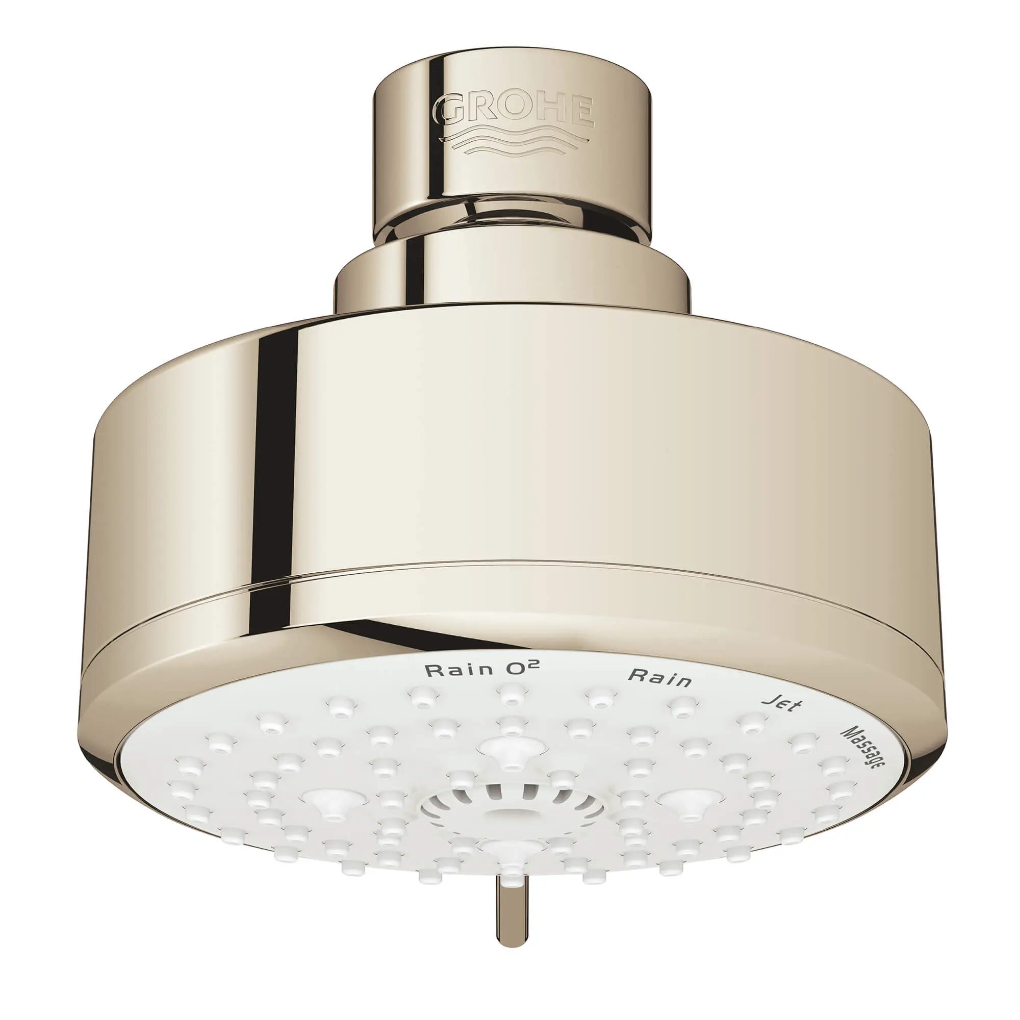 Tempesta 100 Shower Head, 4" - 4 Sprays, 1.75 gpm (6.6 L/min) // POLISHED NICKEL INFINITYFINISH // 13810_26043be1-new-tempesta-cosmopolitan-100-shower-head-4-sprays-polished-nickel_0_CDNwebp.webp