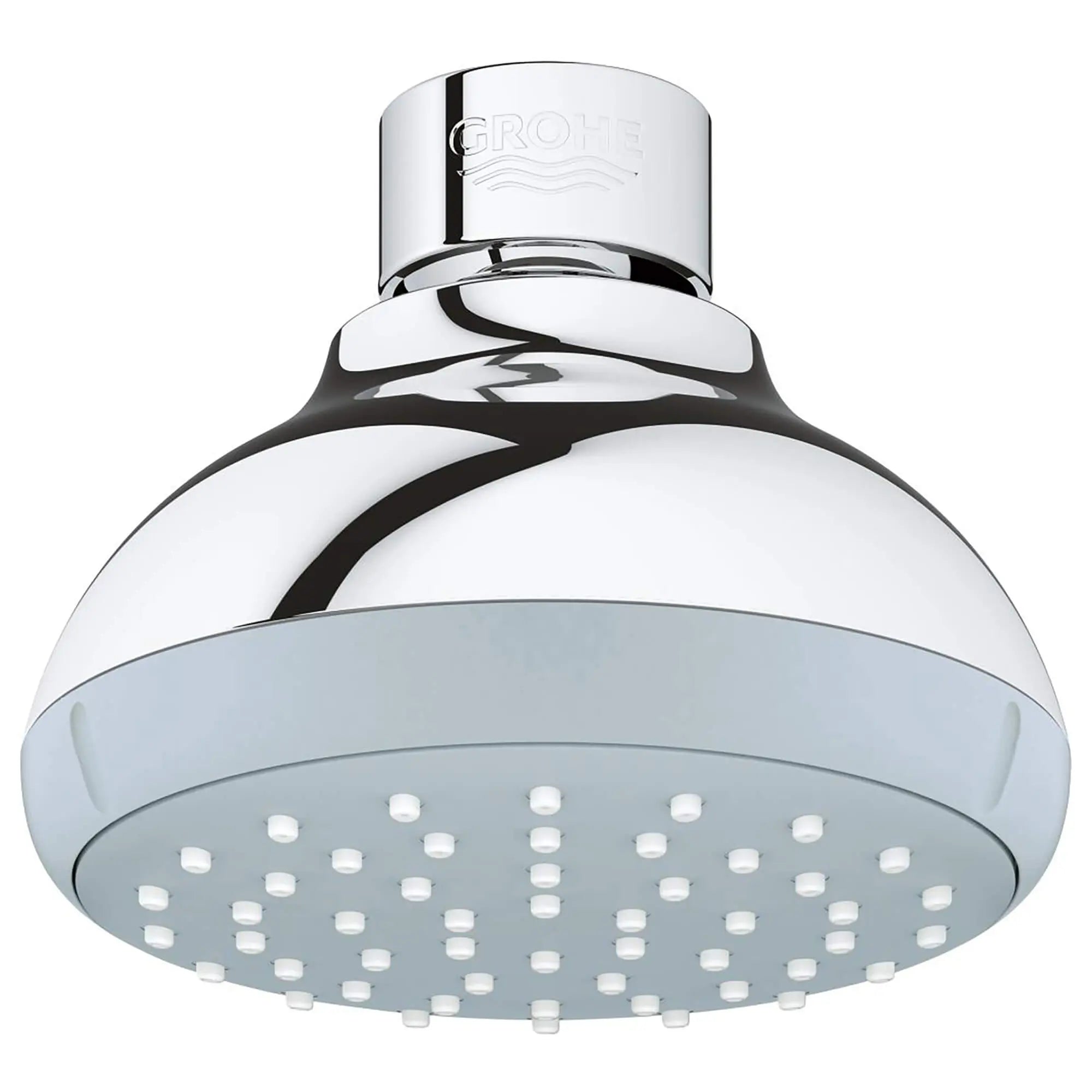100 Shower Head, 4" - 1 Spray, 1.5 gpm // GROHE STARLIGHT CHROME // 13831_26050000-Tempesta_100-Shower_Head_1_Spray_0_CDNwebp.webp