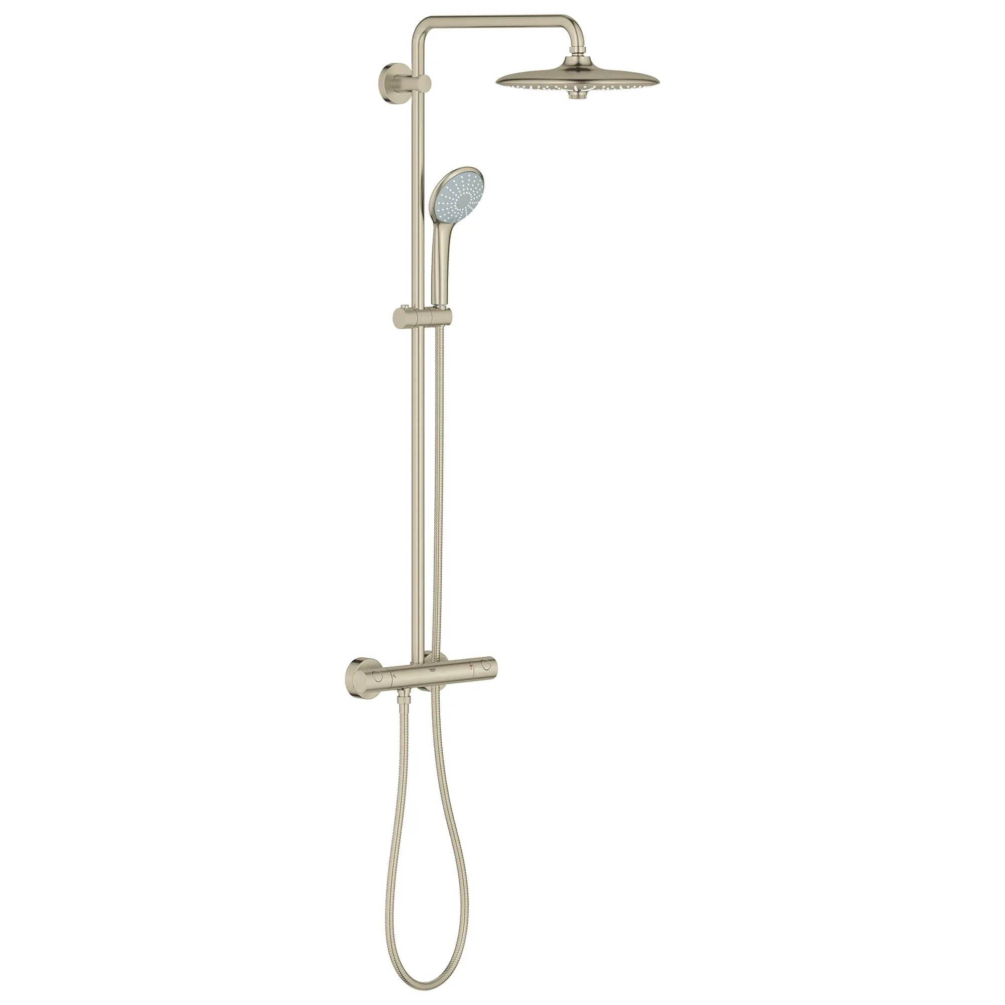 Thermostatic Shower System, 2.5 gpm // BRUSHED NICKEL INFINITYFINISH // 13867_26128en1-euphoria-system-260-shower-system-with-thermostat-for-wall-mount-brushed-nickel-infinityfinish_0_CDNwebp.webp