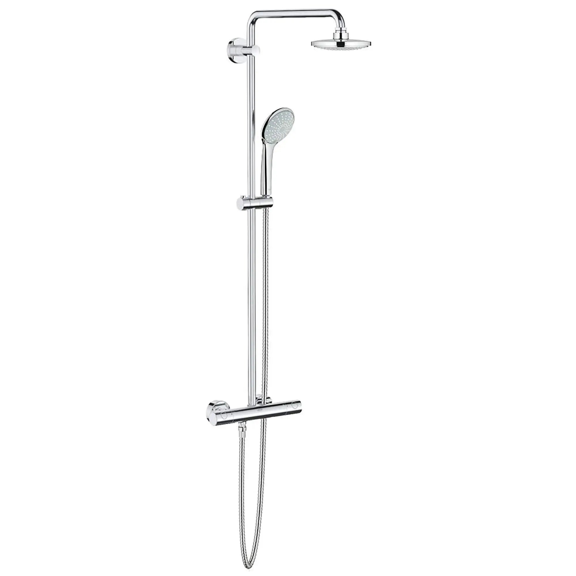 180 Thermostatic Shower System, 2.5 gpm // GROHE STARLIGHT CHROME // 13869_26128000-Euphoria_System_180-Shower_System_with_Thermostat_for_Wall_Mount_0_CDNwebp.webp