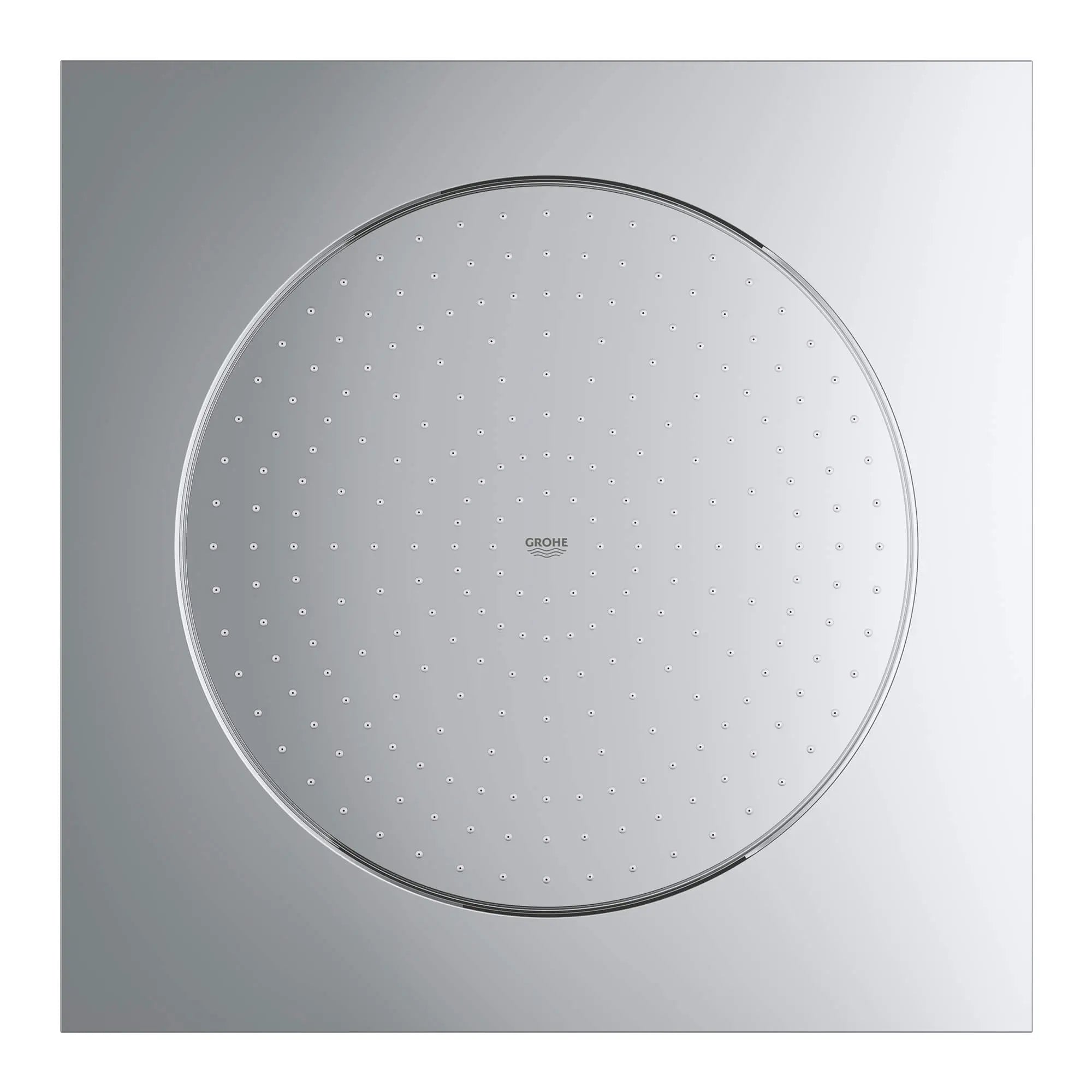 20" Ceiling Shower Head 1 Spray, 1.75 gpm // GROHE STARLIGHT CHROME // 13912_26471000-rainshower-f-series-20-inch-ceiling-shower-head--1-spray-starlight-chrome-2_0_CDNwebp.webp