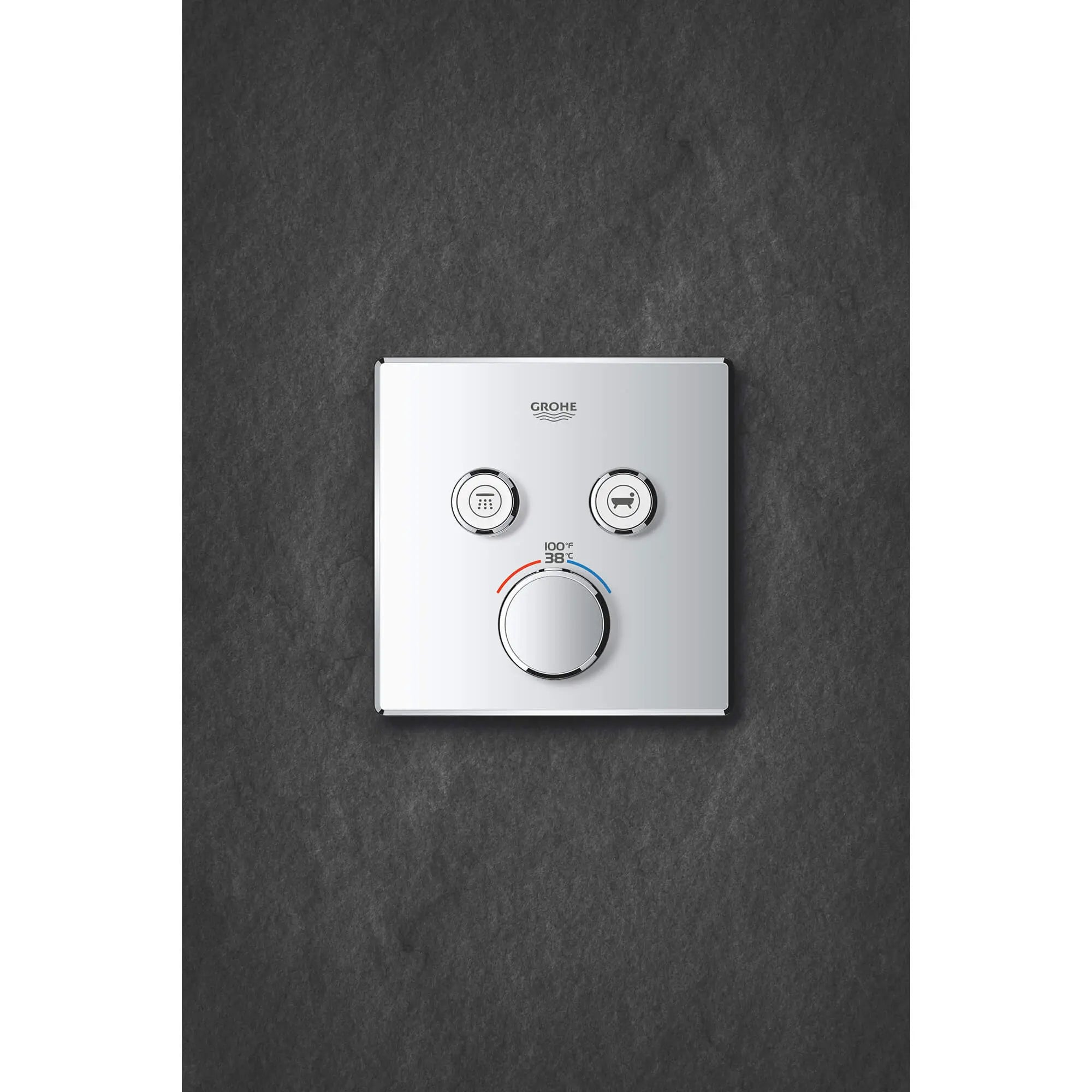 Dual Function Thermostatic Valve Trim // GROHE STARLIGHT CHROME // 1393_29141000-dual-function-thermostatic-trim-with-control-module-enviro-4_0_CDNwebp.webp