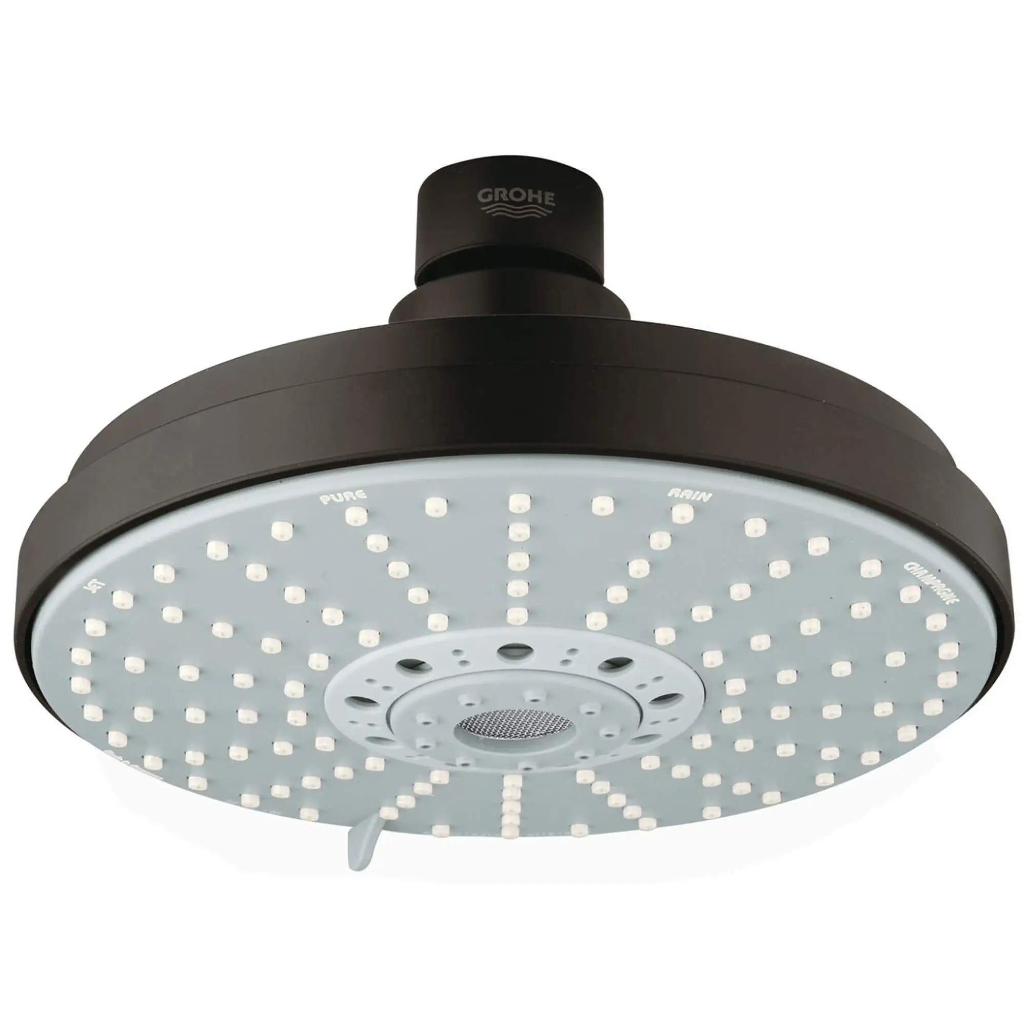 160 Shower Head, 6-1/4" - 4 Sprays, 2.5 GPM (9.5 L/min) // OIL RUBBED BRONZE // 14092_27135ZB0-Rainshower_Cosmopolitan_160-Shower_Head_4_Sprays_0_CDNwebp.webp