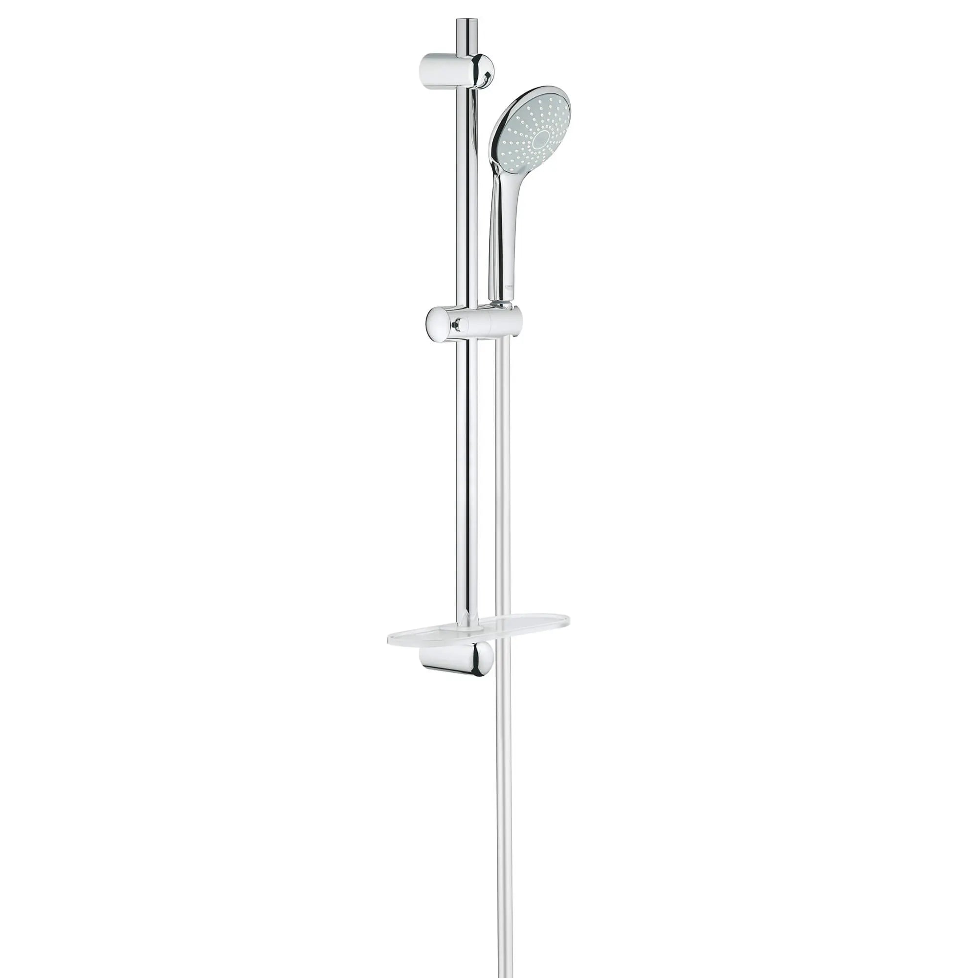 110 Duo Shower Slide Bar Kit - 2 Sprays, 2.5 gpm // GROHE STARLIGHT CHROME // 14131_27242001-euphoria-110-duo-shower-rail-set-2-sprays-starlight-chrome_0_CDNwebp.webp