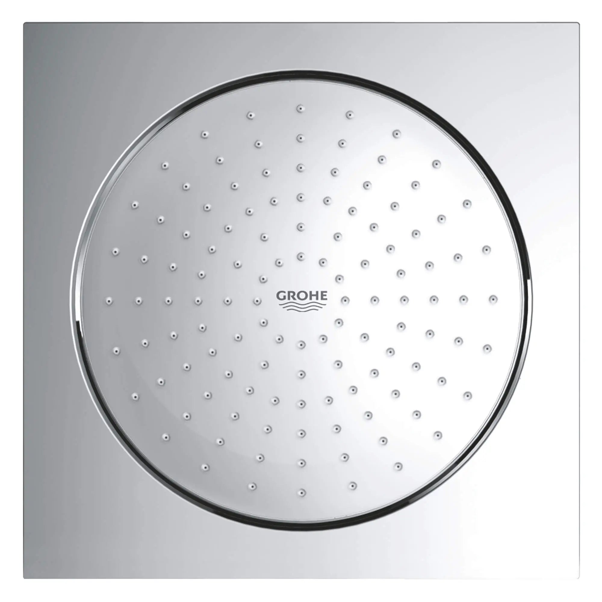 10" Shower Head - 1 Spray, 9.5 L/min (2.5 gpm) // GROHE STARLIGHT CHROME // 14159_27285000-rainshower-f-series-10-inch-shower-head-1-spray-starlight-chrome-2_0_CDNwebp.webp