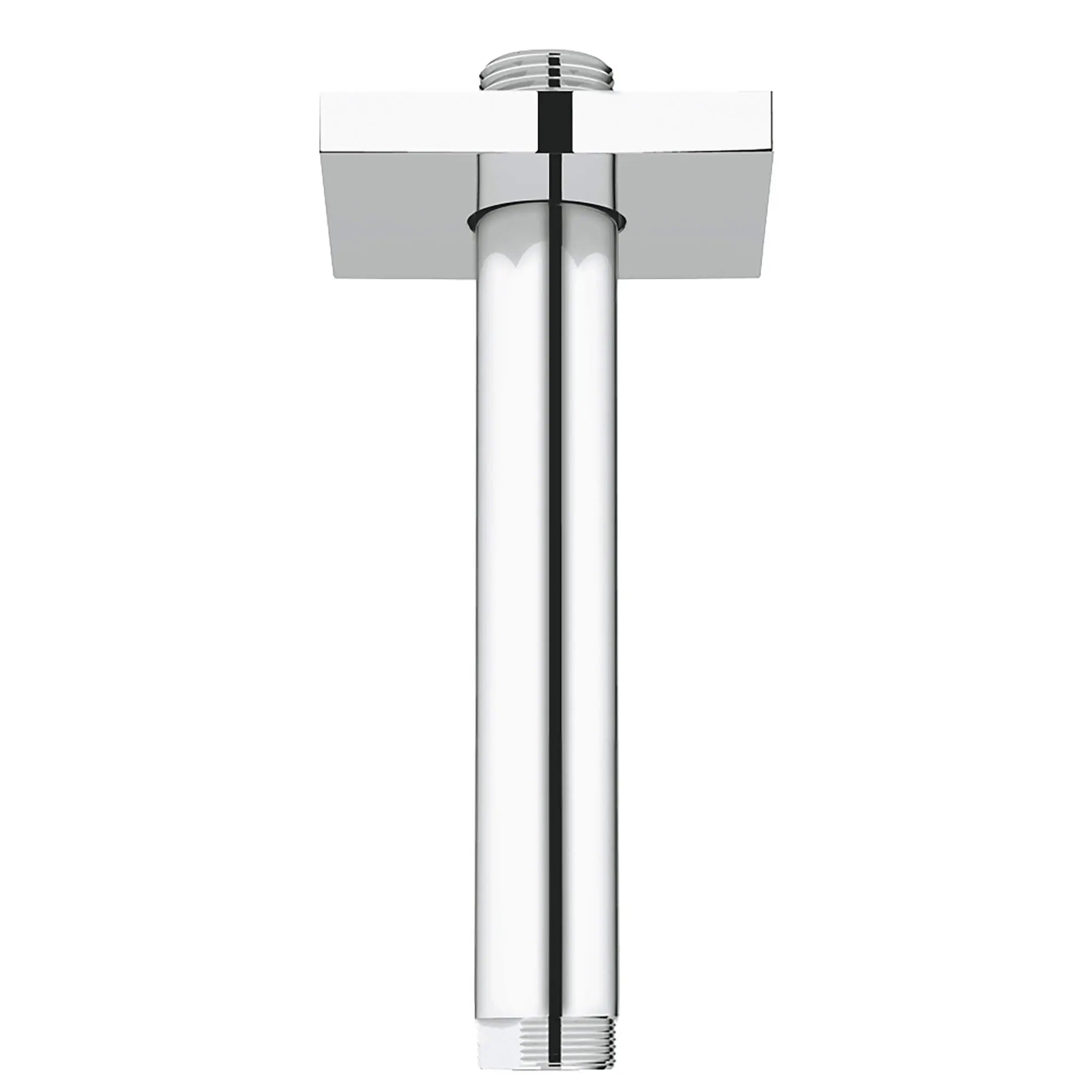 6" Ceiling Shower Arm With Square Flange // GROHE STARLIGHT CHROME // 14200_27486000-rainshower-6-inch-ceiling-shower-arm-with-square-flange-starlight-chrome_0_CDNwebp.webp