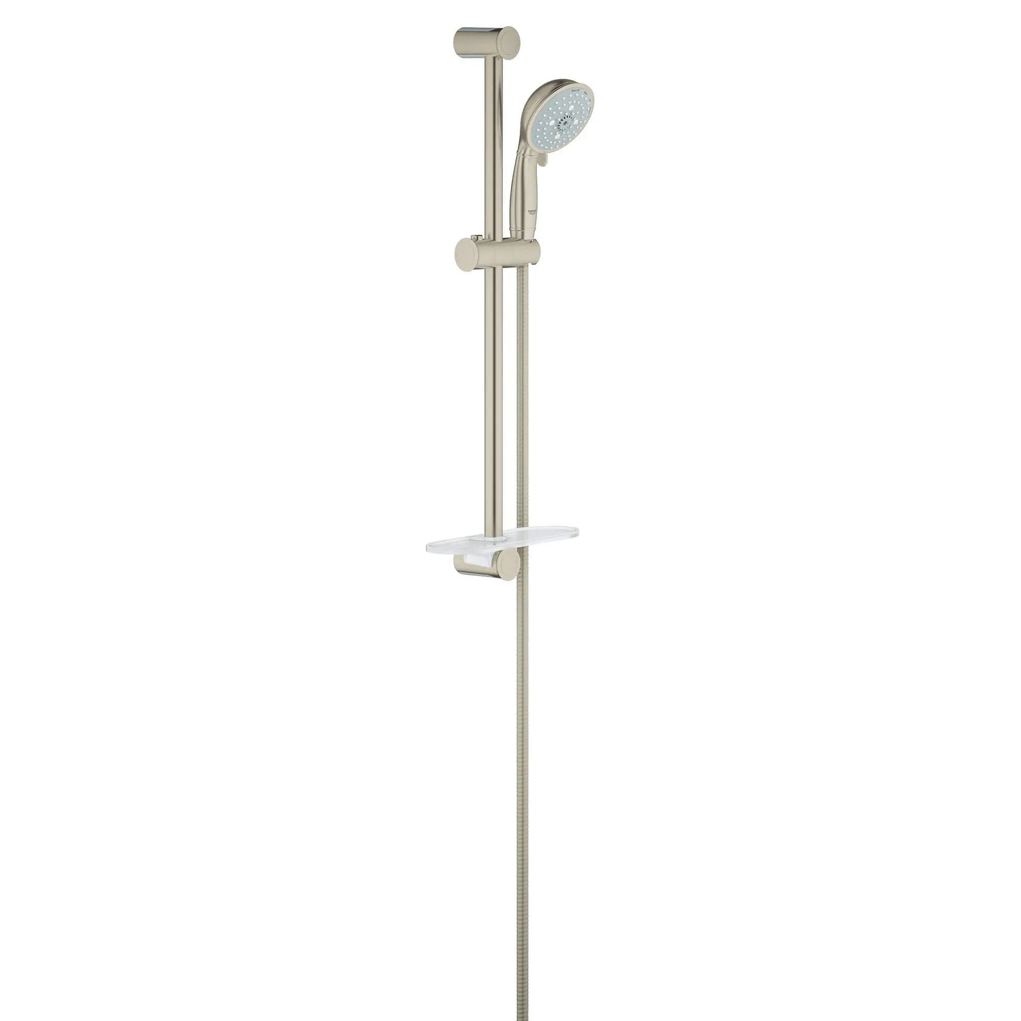 24" Shower Slide Bar Kit - 4 Sprays, 2.5 gpm // BRUSHED NICKEL INFINITYFINISH // 14253_27609en0-tempesta-rustic-100-shower-rail-set-4-sprays-brushed-nickel-infinityfinish_0_CDNwebp.webp