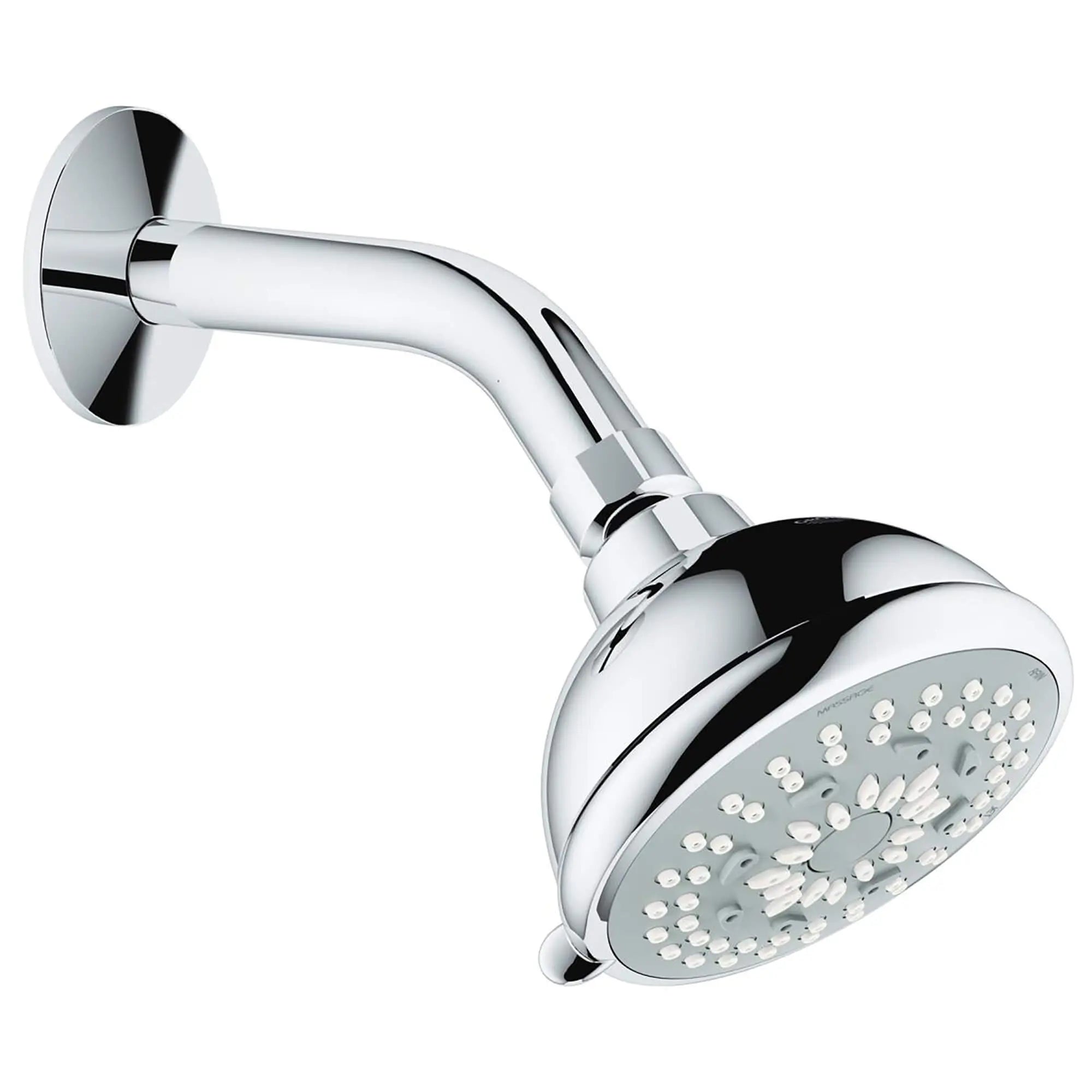 90 Shower Head With Shower Arm, 3-1/2" - 3 Sprays, 2.5 gpm // GROHE STARLIGHT CHROME // 14258_27614000-BauContemporary_90-Shower_Head_3_Sprays_0_CDNwebp.webp