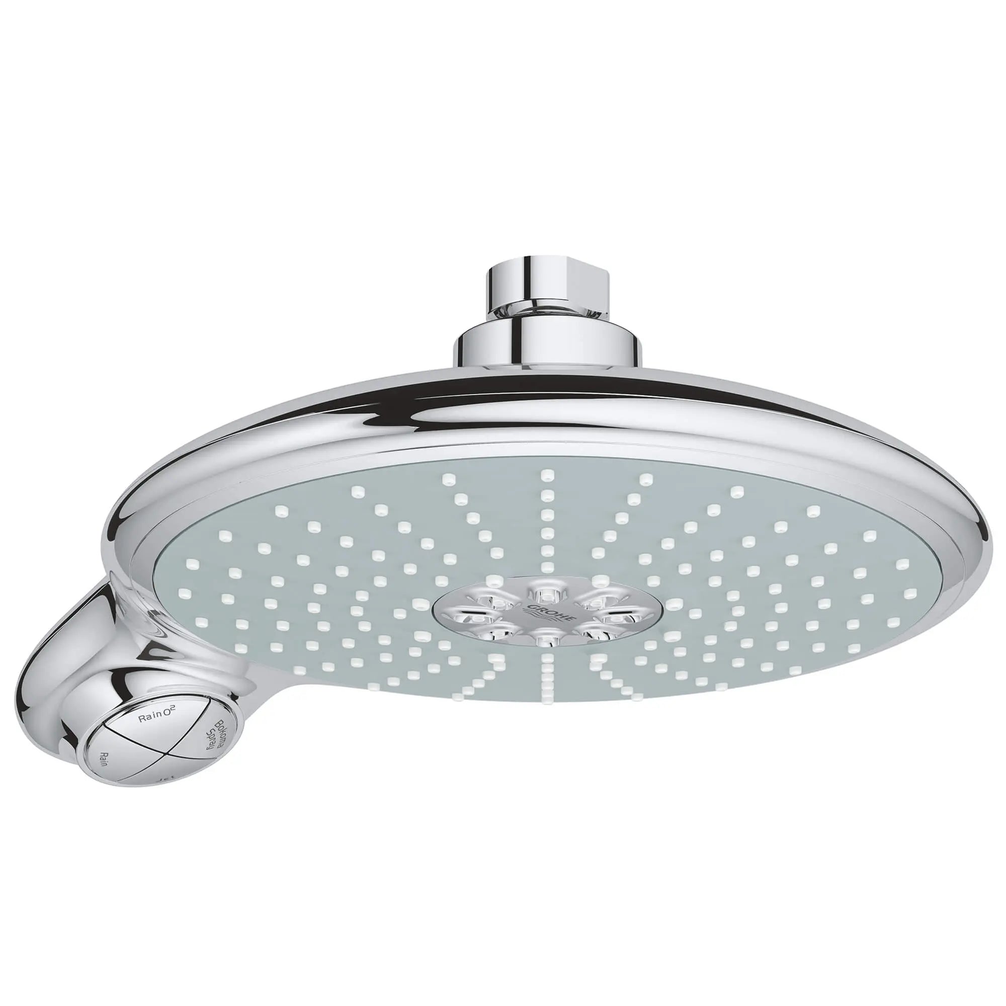 130 Shower Head, 5" - 4 Sprays, 9.5 L/min (2.5 gpm) // GROHE STARLIGHT CHROME // 14290_27767000-power-and-soul-190-head-shower-4_-sprays-starlight-chrome_0_CDNwebp_d9eb9084-851b-44c3-8ea9-e44392ff93b8.webp