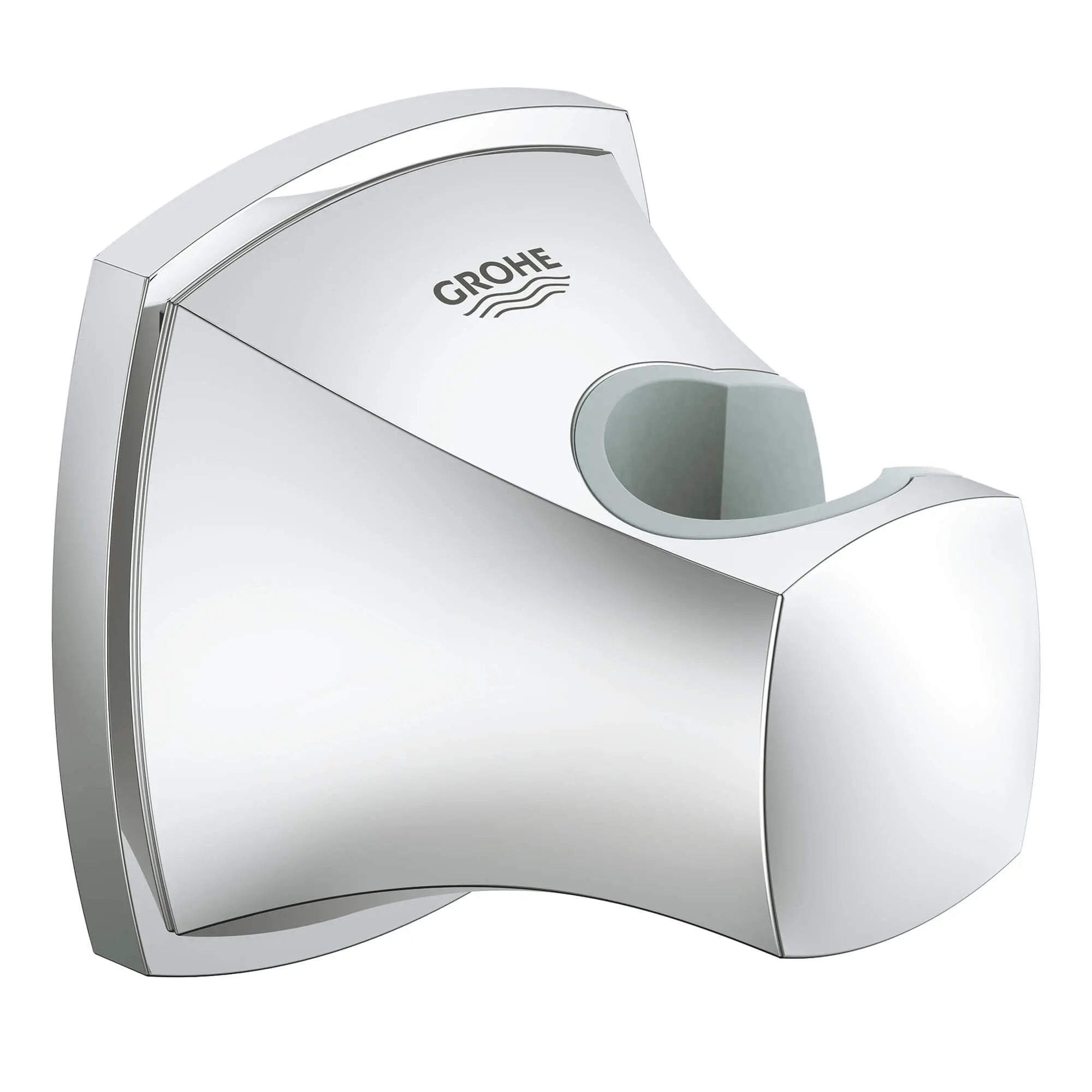 Wall Mount Hand Shower Holder // GROHE STARLIGHT CHROME // 14345_27969000-grandera-wall-hand-shower-holder-starlight-chrome_0_CDNwebp.webp