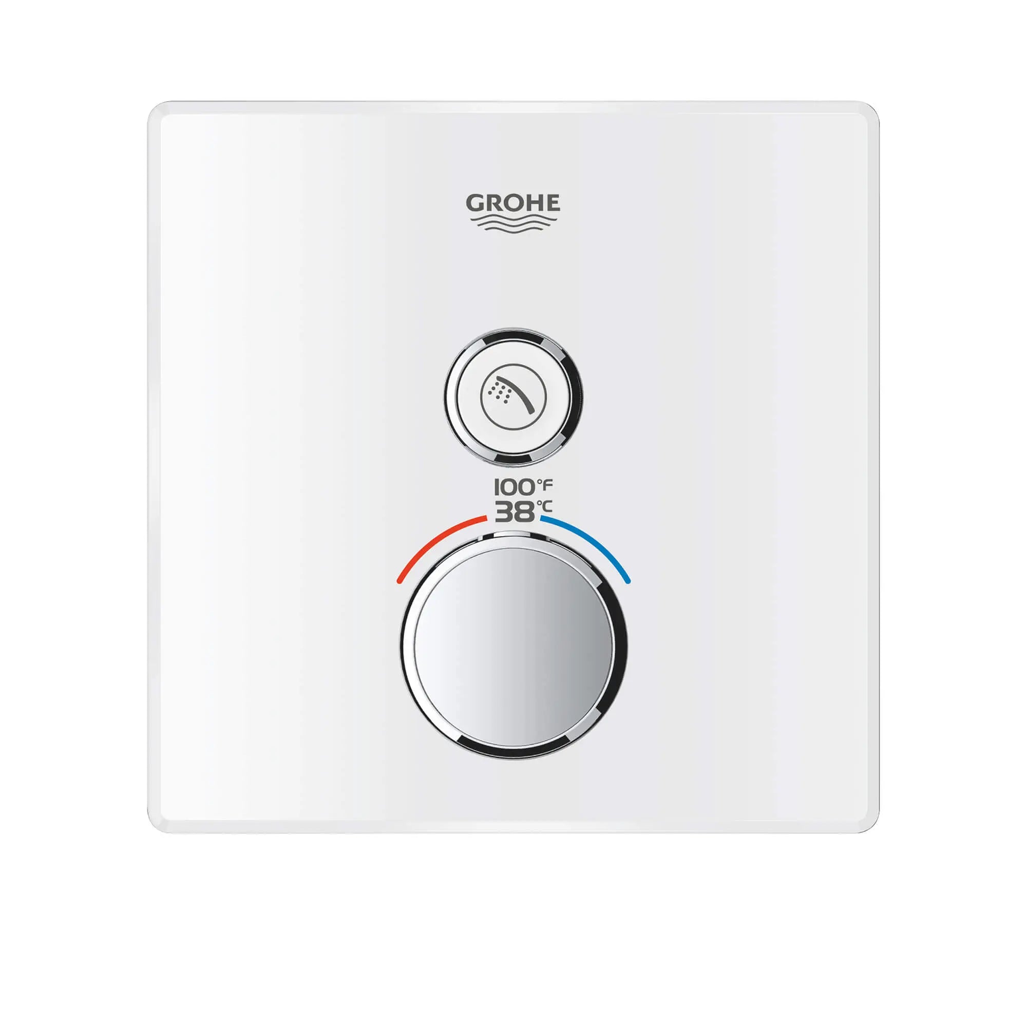 Single Function Thermostatic Valve Trim // MOON WHITE // 1436_29163ls0-single-function-thermostatic-trim-with-control-module-enviro-1_0_CDNwebp.webp