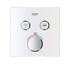 [29164LS0] Dual Function Thermostatic Valve Trim - Moon White