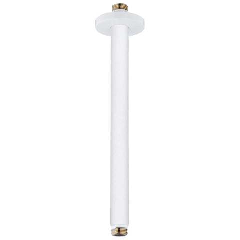 Rainshower 12? Ceiling Shower Arm - Moon White