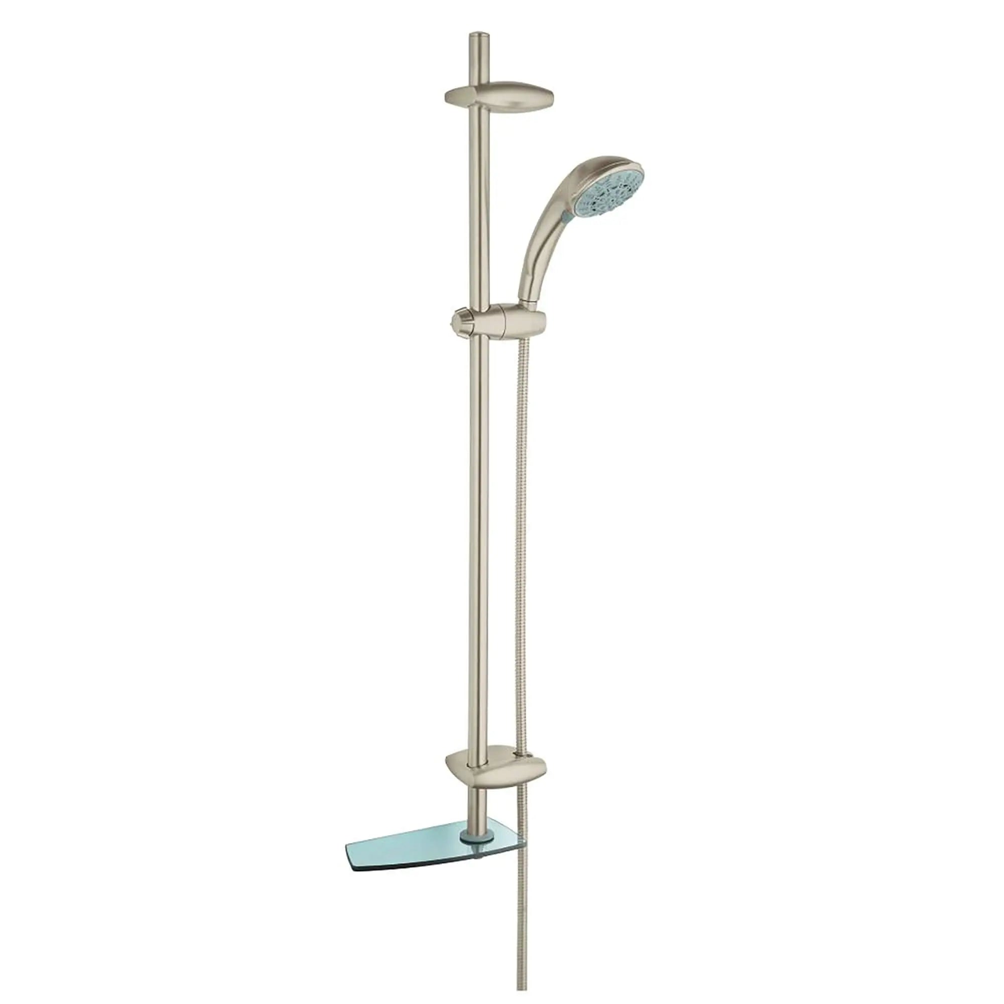 Five 36" Shower Slide Bar Kit - 5 Sprays, 2.5 gpm // BRUSHED NICKEL INFINITYFINISH // 14597_28574EN0-Movario_100-Shower_System_0_CDNwebp.webp