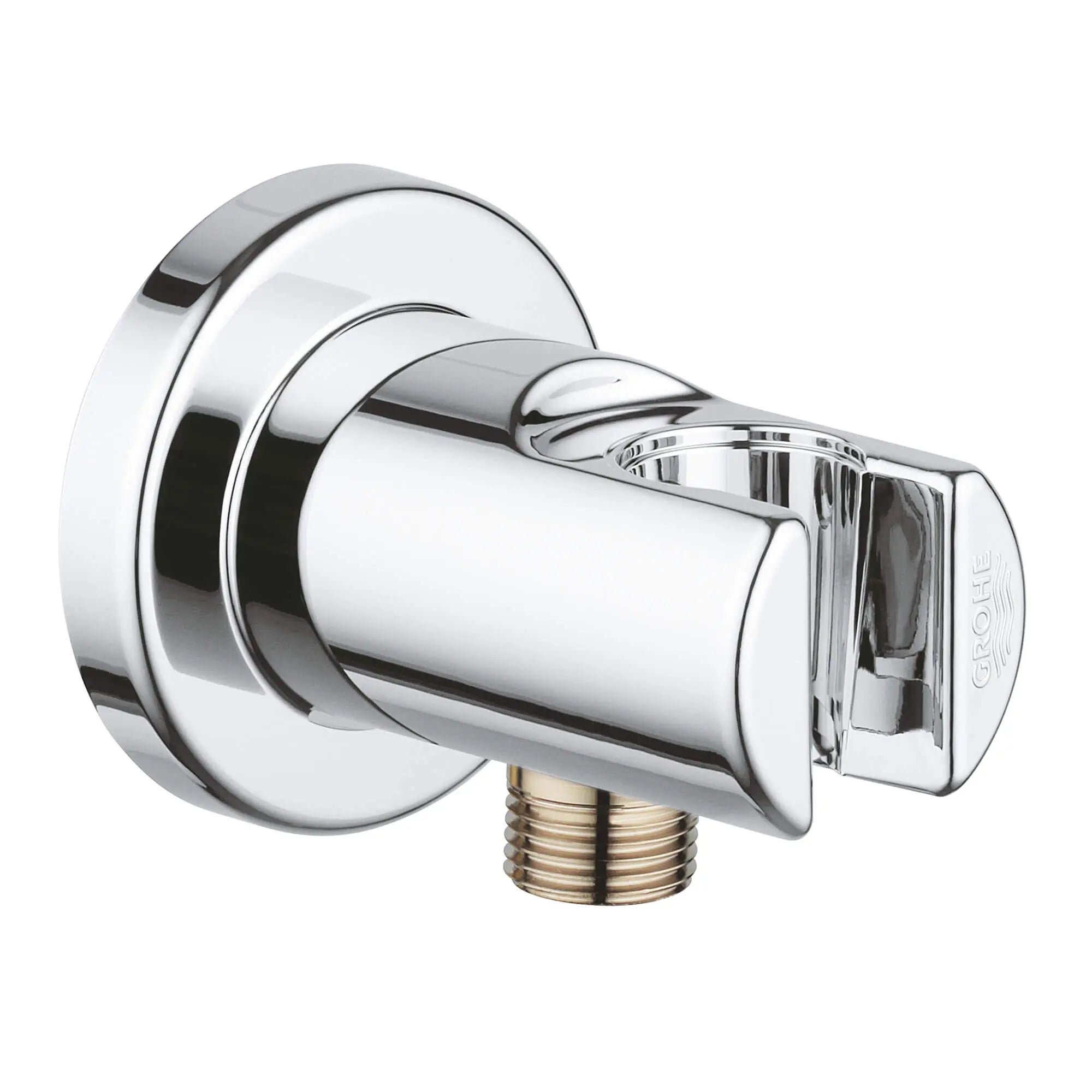 Wall Union With Hand Shower Holder // GROHE STARLIGHT CHROME // 14632_28629000-relexa-shower-wall-union-12-inch-starlight-chrome_0_CDNwebp.webp